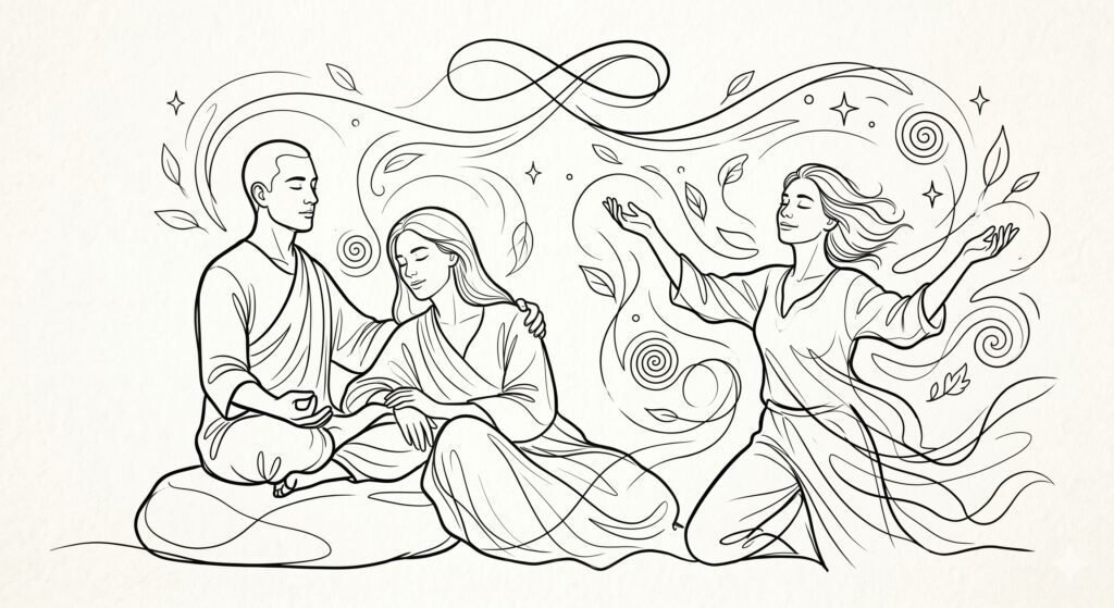 mindful-man-spiritual-woman-connection